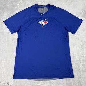 Nike Pro Toronto Blue Jays Compression Training Shirt Men Sz XL Blue MLB Combat